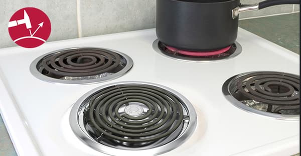 6+8-tommer Rund Brænderhætte Drypbakke til Køkken Gasblus (4 stk.)