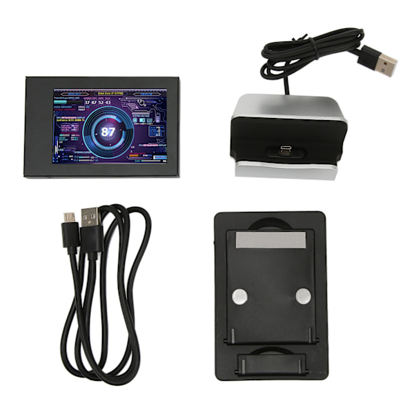 3,5 tums IPS USB Mini Skärm PC CPU RAM Data Temperaturövervakning Display Skärm för RPi för Linux för Windows