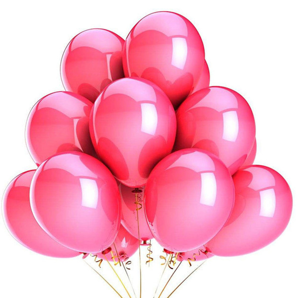 100 st pärlballonger, 12 tum pärlballonger, metallballonger