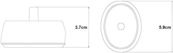 Erstatningsladerbase for elektrisk tannbørste, 1,5W, USB-grensesnitt