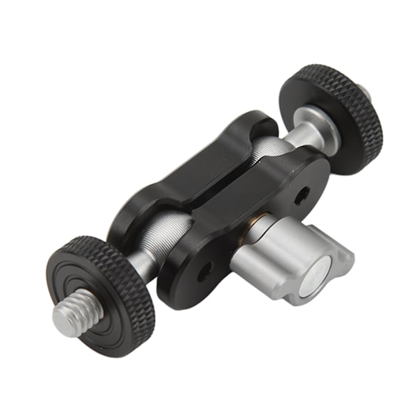 Universellt Magic Arm-fäste med dubbla kulhuvuden, högdensitets aluminiumlegering, anti-twist skruvhålsdesign, justerbara vinklar för kameratillbehör
