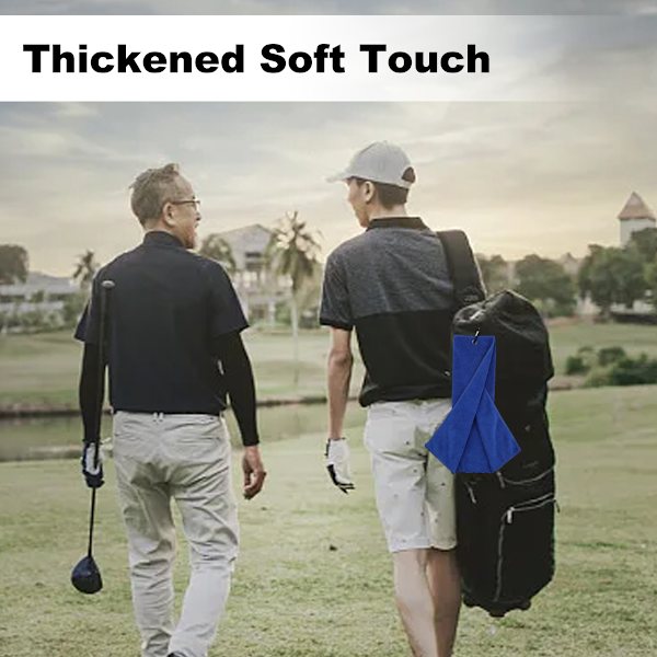 2-pack mikrofiber golfhandduk, lätt, utmärkt vatten