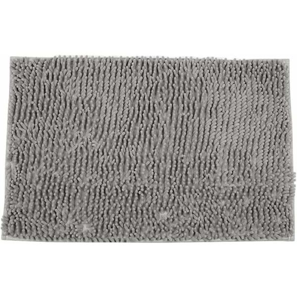 Badeværelsestæppe - Skridsikker måtte - Striber - Absorberende - Grå - 60 x 9