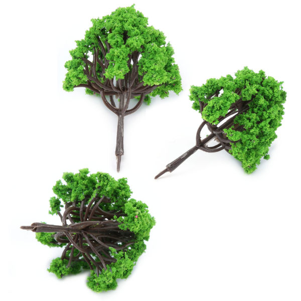 3PCS Miniatyrträd Prydnad Sukkulenta Mikro Landskap Växter