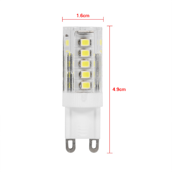 Keramiska G9 LED-pärlor 220V Kallt vitt Hög belysning Byte