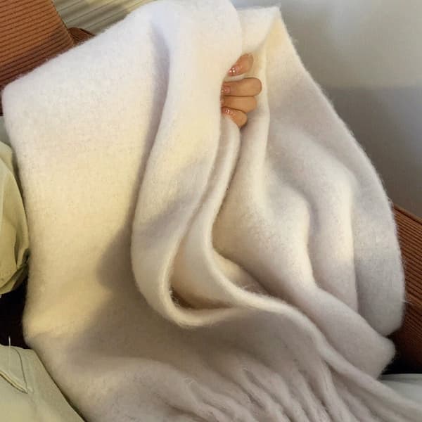 1 st beige ins vinter förtjockning varm temperamentshalsduk