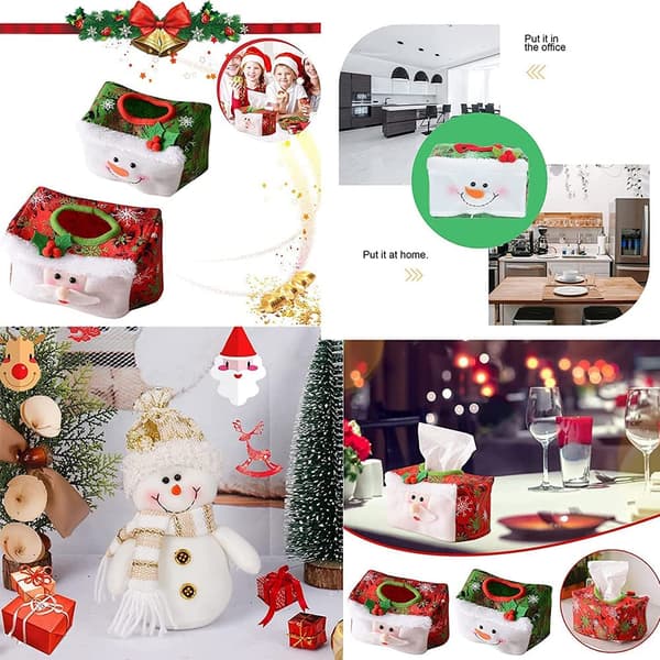 Juleteveboks Etui Holder Hjem Julepynt julegave red+green