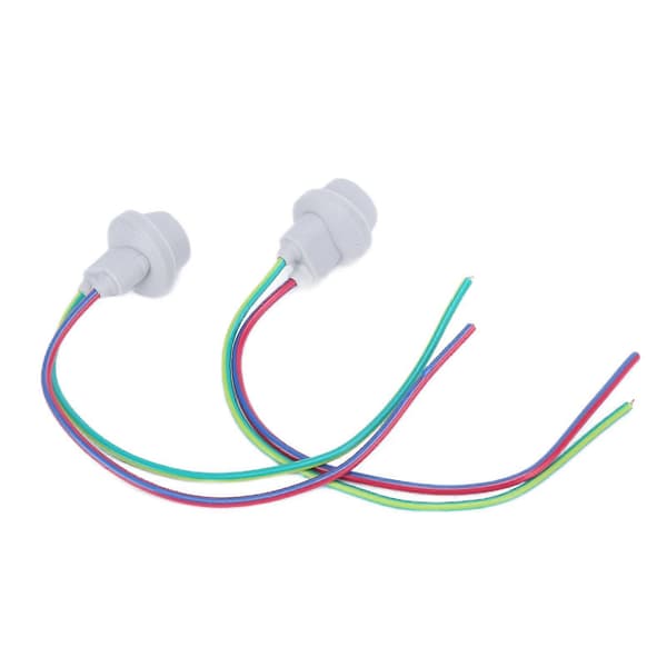 2 STK T10 W5W Parkeringslyssokkel med gummiglasbase Universal til scootere ATV'er Quad Bikes