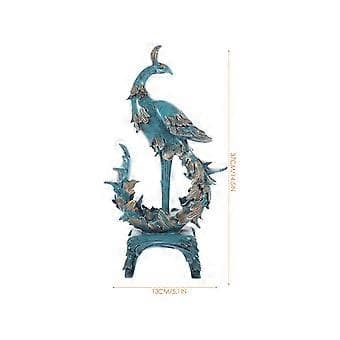 Decor Home Resin Phoenix Statue Stående Phoenix Skulptur Fortune Figurine Bordplade Pynt