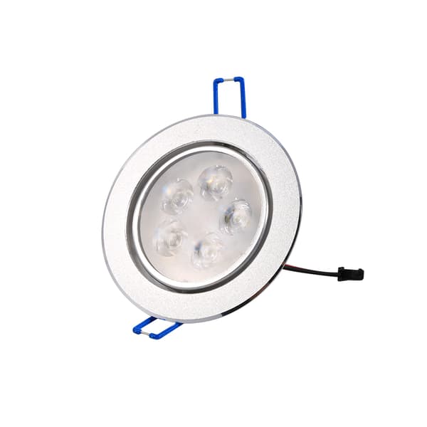 5W LED Tak Infälld Downlight Belysningsarmatur Lampa Kontor Varmvitt Ringradiator
