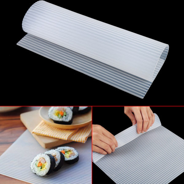 Sushi Roller Maker Silikon Kavel Rullmatta Picknick Lunch