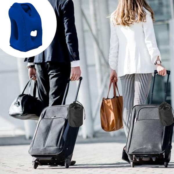 Uppblåsbar Resepudde för Flygplan Uppblåsbar Nackluftkudde