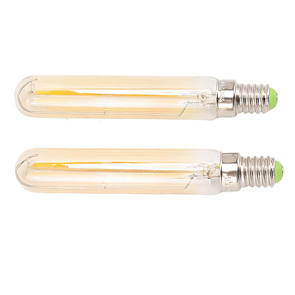 2 st LED-rörlampa 4W E14 2300K Rörformade glödlampor