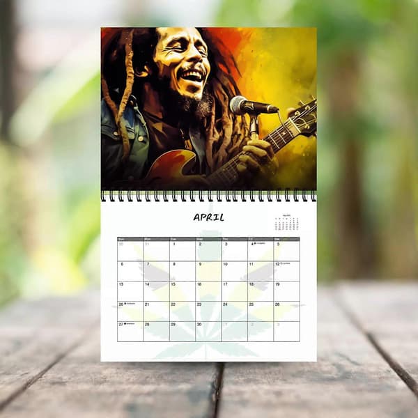 Bob Marley Kalender 2025 | 12-måneders kalender