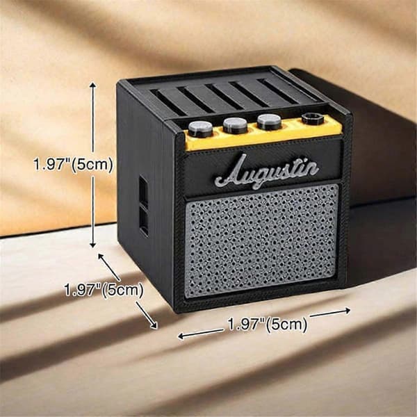 Gitarrplektrumhållare Plektrumhållare Gitarrförstärkare Högtalarplektrumhållare Retro Gitarrförstärkarmodell för Musiker Gitarrspelare