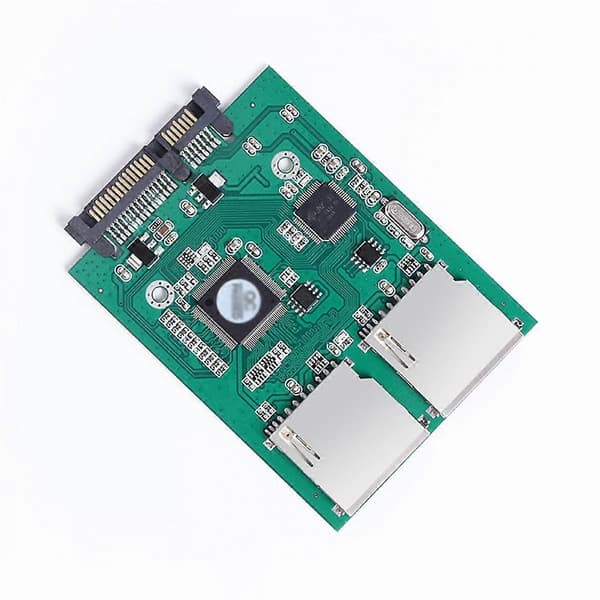 SATA SD-kortadapter 2,5 tum digital konverteringsadapter 15PIN+7PIN SD-kortomvandlare stöder 128 GB för bärbar dator surfplatta