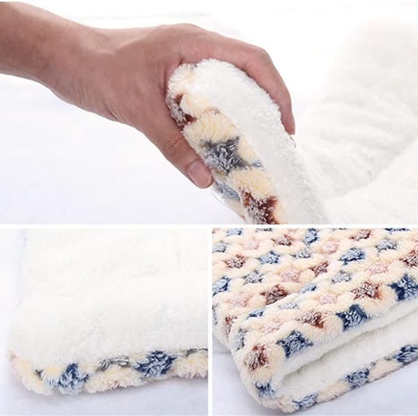 Högkvalitativ flanellfleece, mjuka och varma husdjurssängar