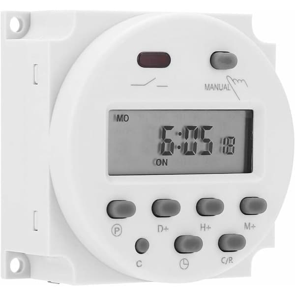 Tidtakerbryter Digital Elektronisk LCD Tidsrelébryter Programmerbar