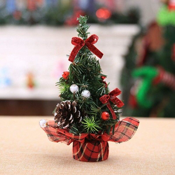 Sapin de Noel Mini Arbre de Noël Artificiel Miniature