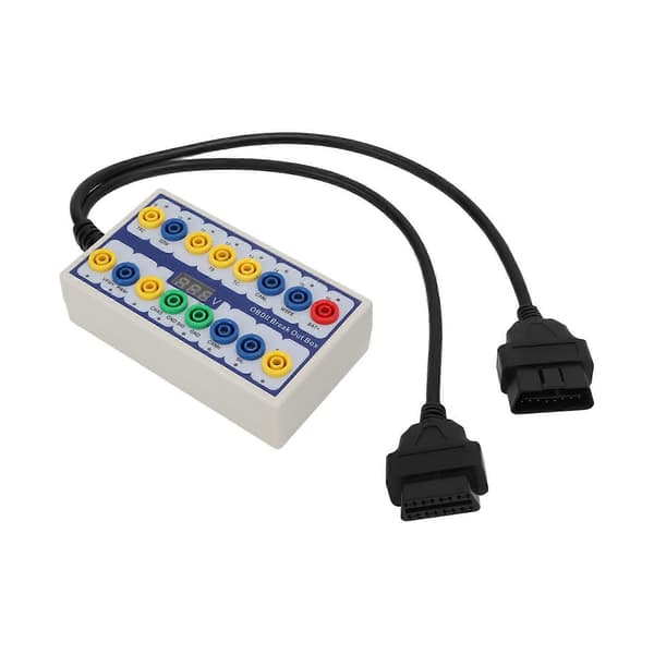 OBDII Breakout Box OBD2 Protokoldetektor med Diagnostisk Kabel Universal til Bil OBD Linjesignaloverførsel