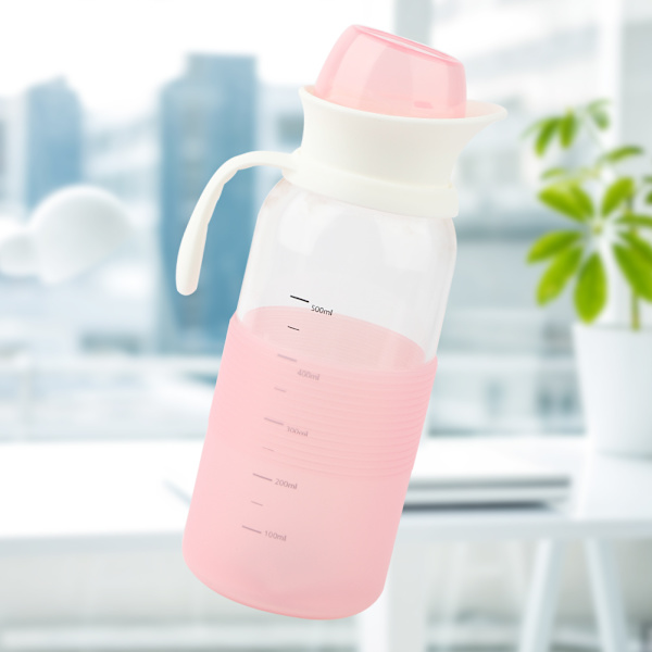 650 ml Bärbar Skrivbord Enkel Flick Glas Vattenflaska