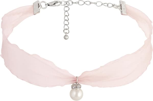 Chiffon Faux Perle Dråbe Choker Æstetisk Halskæde Smykker til Kvinder