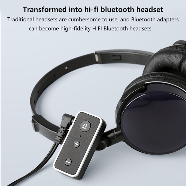 Bluetooth 5.0 aux-adapter, mottagare för ljudbilsats, bärbar