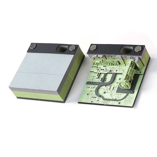 3D Konst Veckokalender Memoblock, Tidsur Snideri Konst DIY Kreativa Klisterlappar Anteckningsblock Style 2