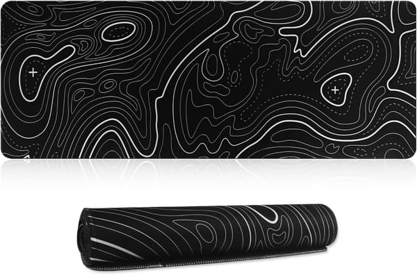 600x300x3MM spillmatte for spillmatte, svart