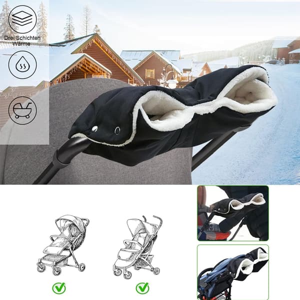 Barnevogn håndvarmer, barnevognshandsker håndmuffe, 1 stk