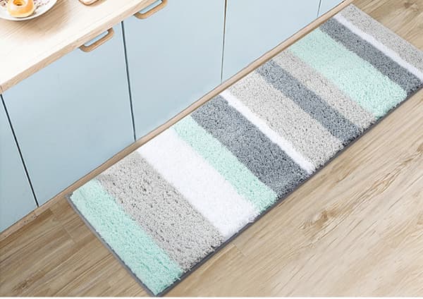 Mikrofiber Bademåtte Antislip Absorberende Badeværelse Brusemat Maskine
