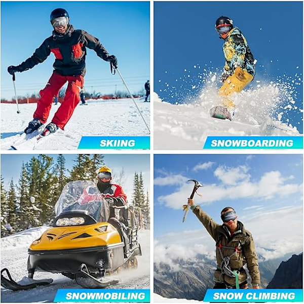 Magnetiska utbytbara skidglasögon, stora sfäriska ramlösa snö snowboardglasögon för män kvinnor - Stil 1 Style 5