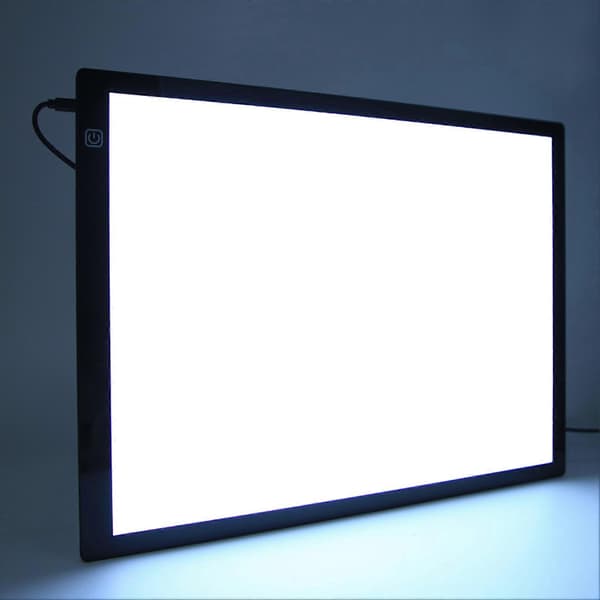 A3 LED kopibrett Berøringsdimming Tegneverktøy Kunstutstyr USB-grensesnitt