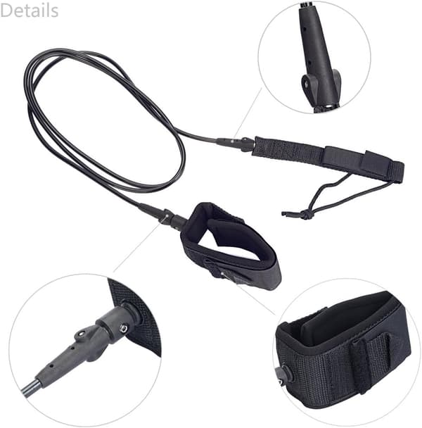 Surf Leash 251cm Rett Surfing Sup Leash, Slitesterk Snøre Premium