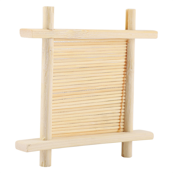 20 st Mini Massivt Trä Te Bricka Dränering Kopp Te Kanna Matta Bord