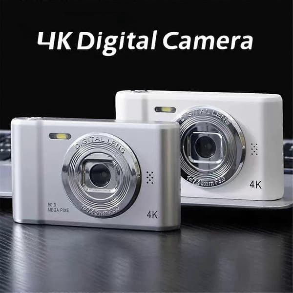 1080P HD Digitalkamera Børnevideokamera Kompakte Minikameraer til Begynderfotografering Selfie Sort