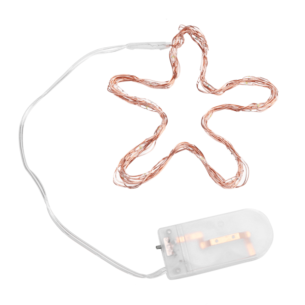3m 30 lysdioder koppartråd batteridriven ljusslinga jul bröllopslampa DIY (färgglad)