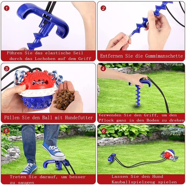 Anyingkai Hundetandrensning og Foderdispenser, Multi-Funktion P
