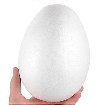 2 stk. Maleegg DIY Påskepynt Solid Skumegg for Barnefestivalhåndverk (Hvit)