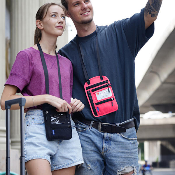 Resväska för pass med RFID-skydd, lätt passfodral