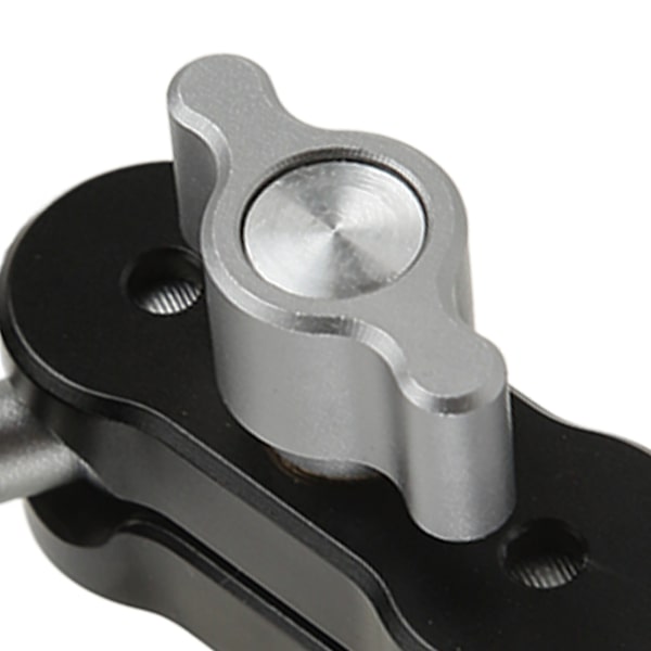 Universellt Magic Arm-fäste med dubbla kulhuvuden, högdensitets aluminiumlegering, anti-twist skruvhålsdesign, justerbara vinklar för kameratillbehör