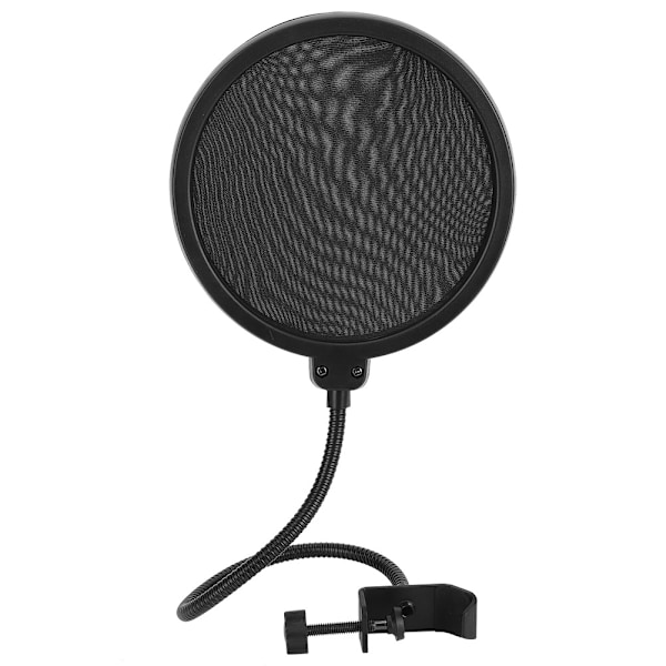 Mikrofon Studio Tillbehör, Dubbellagers Popfilter med Flexibel Svanhals Pop Shield för Optimal Ljudinspelningsupplevelse