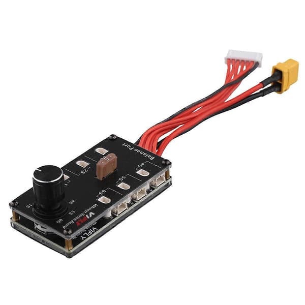 Whoop Series Board Balance Opladningskort 6 Port 1S LIPO Batteri XT60 Input til PH2.0 BT2.0 1S FPV Tinywhoop