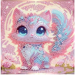 15*15cm Fantasy Søde Kæledyr Serie Diamantmaleri Sæt - DX5528