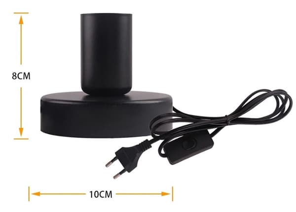 1 stk Lampeholder - Sengelampe - Design og funksjon - 1 x E27 ma