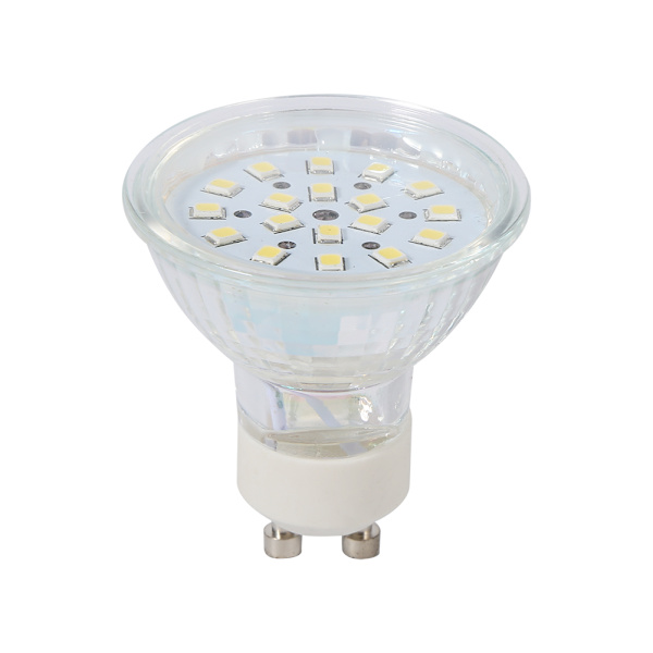1 st 3W GU10 18 lysdioder Spot Light Lamp kylare Vit Glödlampa
