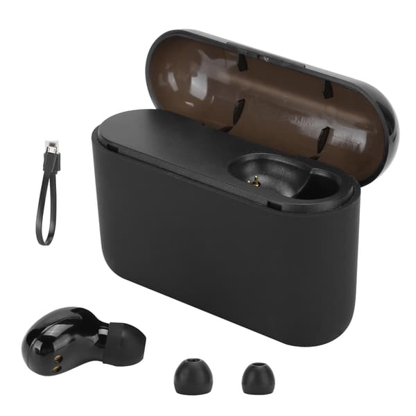 Bärbart Monauralt U-format Bluetooth 5.0 Headset Sport Trådlös Hörlur Hörlursvart