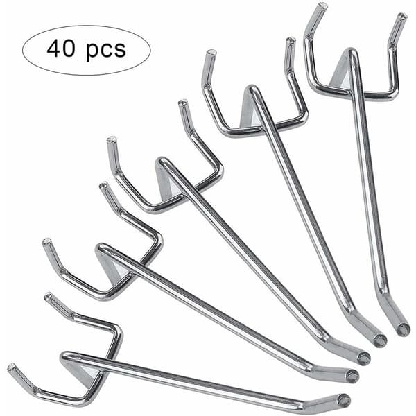 Opbevaringskrog 40 stk. Pegboard krog, Pegboard sortiment, Pegboard Do