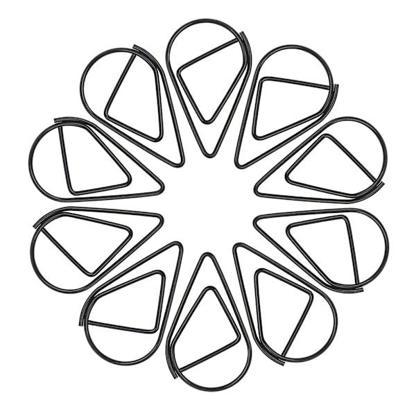Gemklämmor släta silver, 100-pack gemklämmor stora 2 tum,