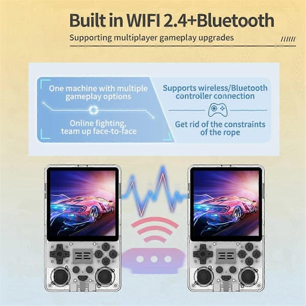 RGB20SX Retro Videospilkonsol 16GB+64GB 10000+ Spil 4,0 Tommer WIFI 2,4+Bluetooth Håndholdt Spilcontroller A